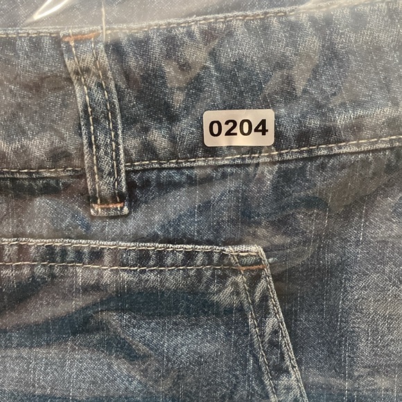 Sundance Jolienne Women’s Demin Joggers Cargo Button Blue Cotton Relaxed Sz 12 - Picture 16 of 16